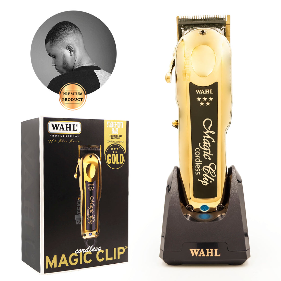 Clipper Profesional Wahl Magic Clip Edición Gold Inalámbrica