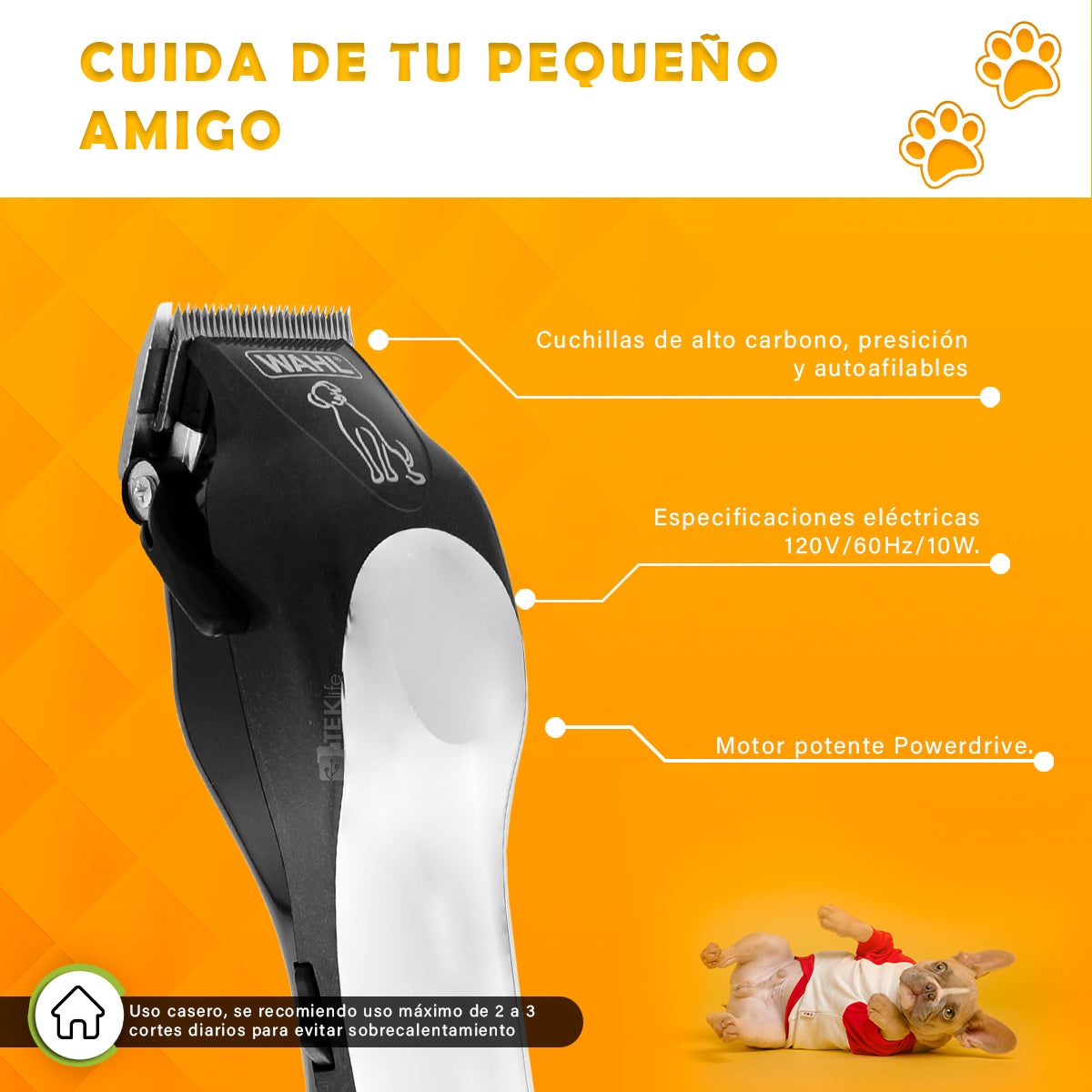 Clipper Para Perros Casera Wahl Pet-Pro+