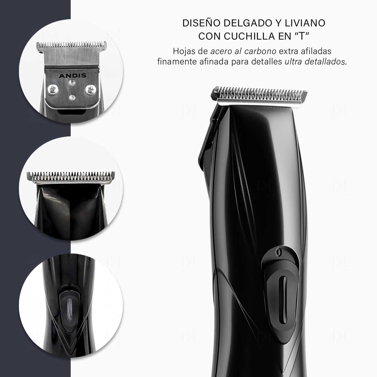 Combo Andis Trimmer Slimline Pro Con Accesorios Para Barba
