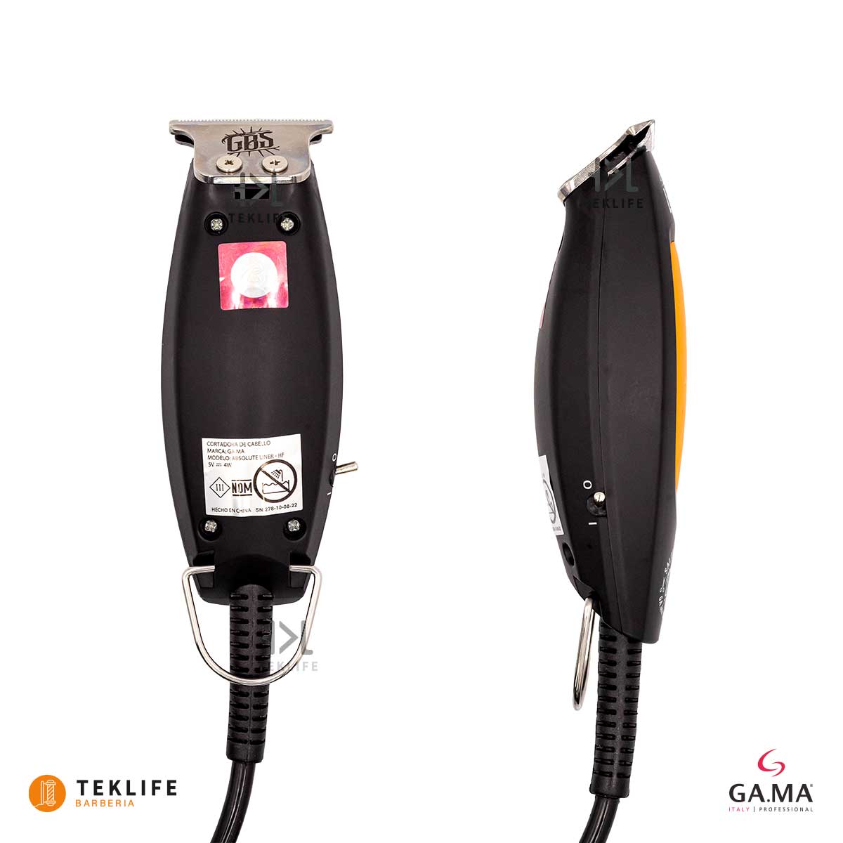 Combo Profesional Clipper Y Trimmer GBS Gama Italy