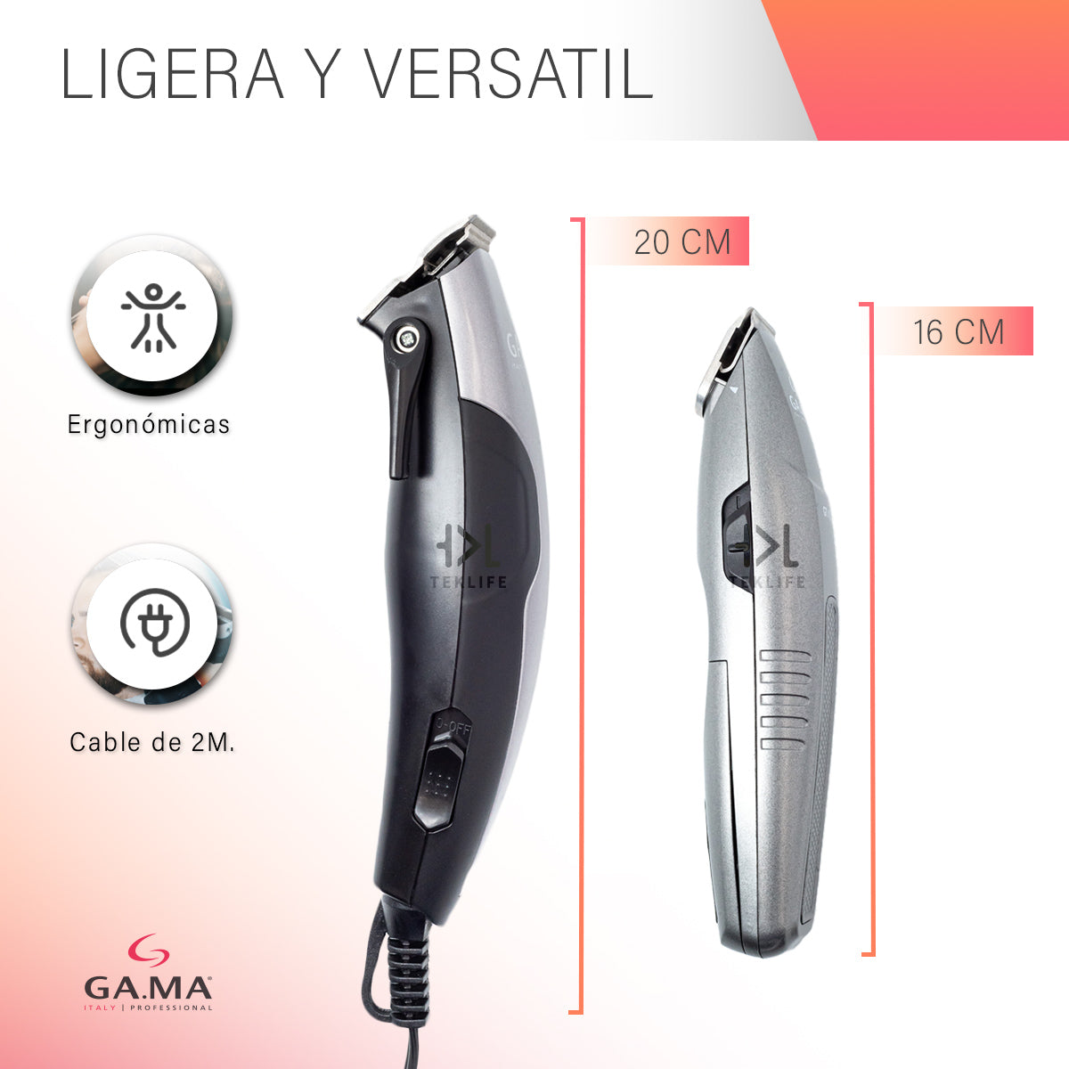Combo Power Pack Clipper y Trimmer GAMA Profesional