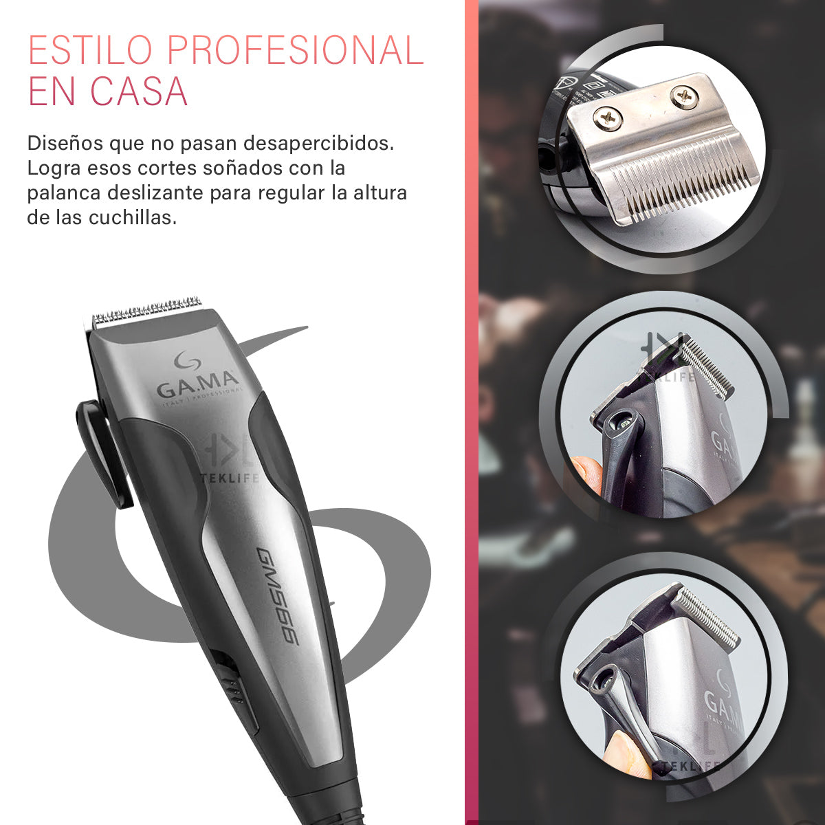 Combo Power Pack Clipper y Trimmer GAMA Profesional