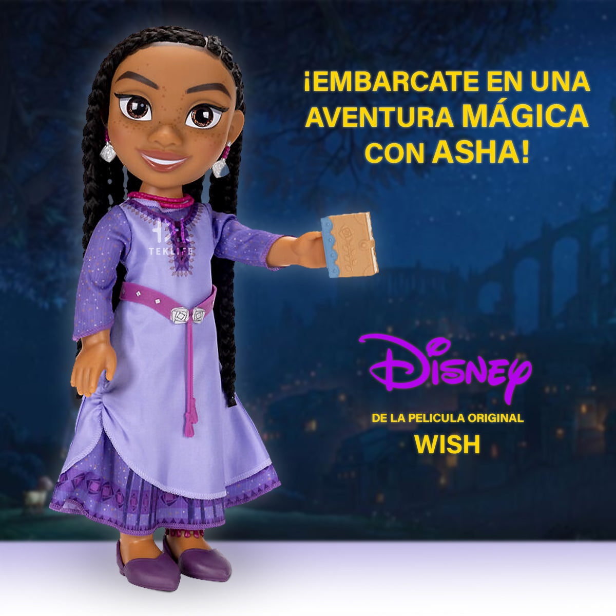 Muñeca Princesa Disney Wish Asha Aventurera