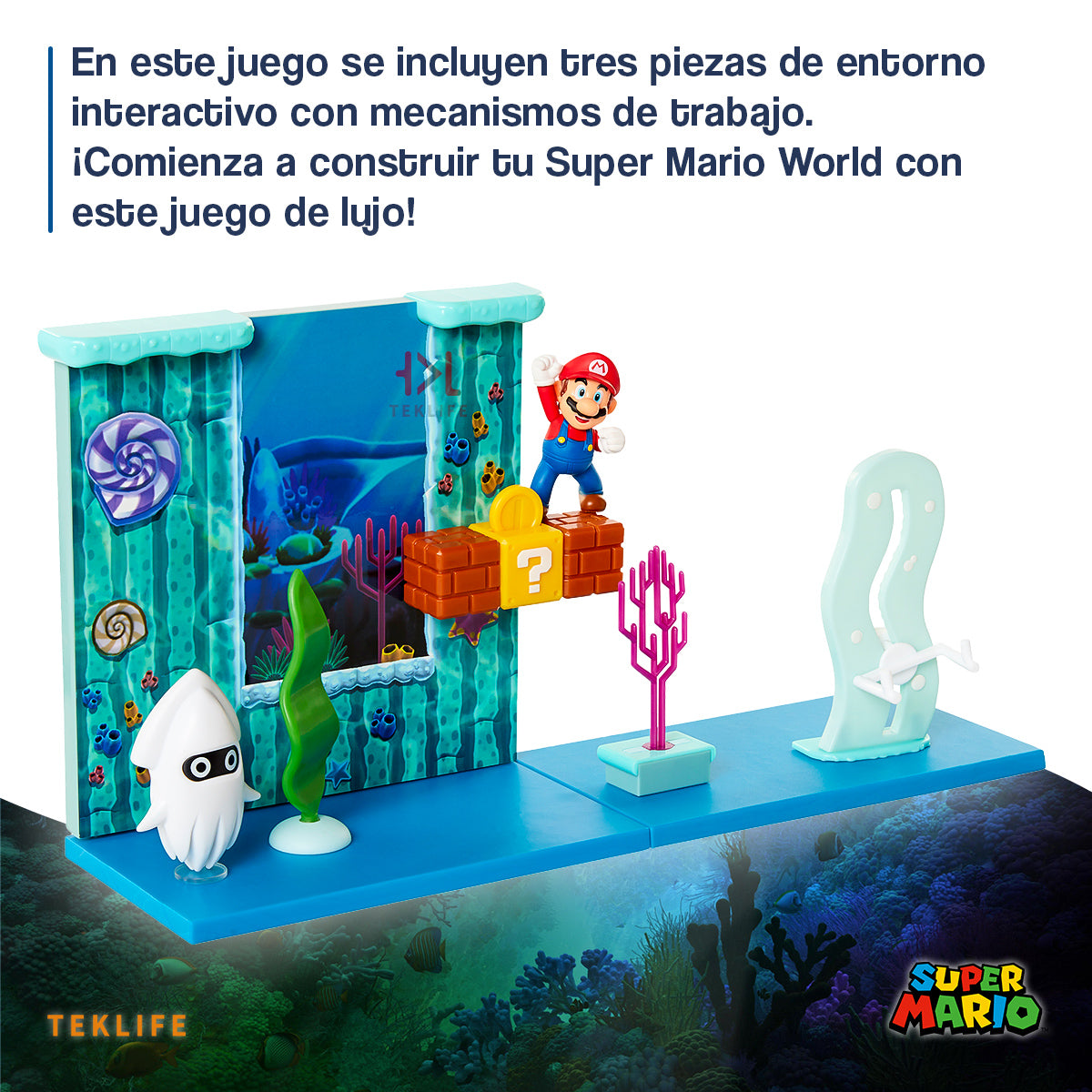Set de Juego Super Mario Bros Submarino Jakks