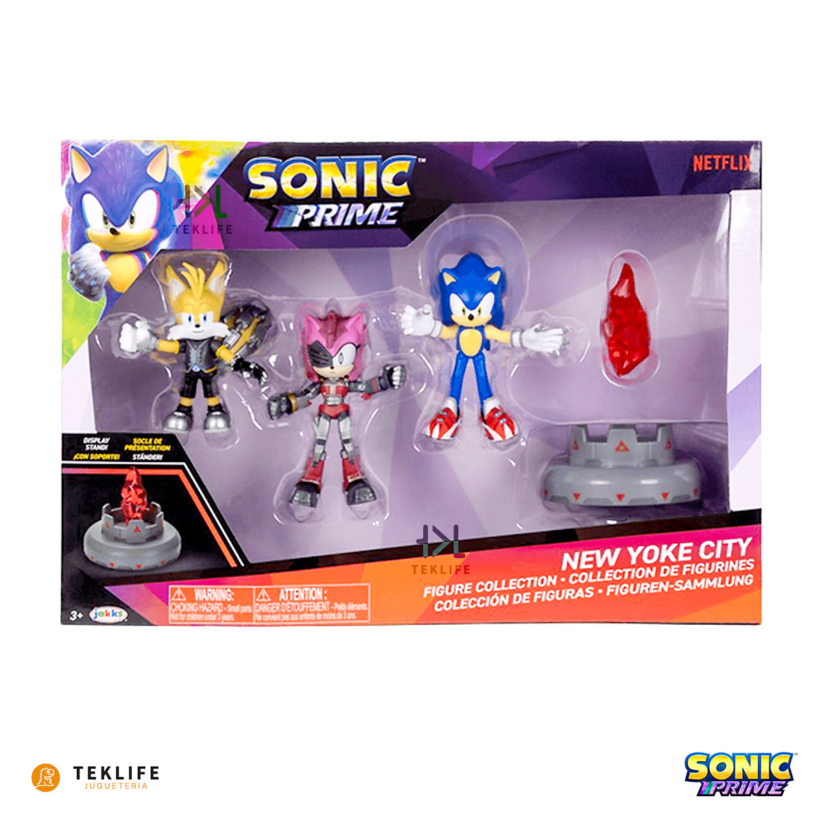 Sonic The Hedgehog Prime Ciudad New Yoke Set 3 Figuras