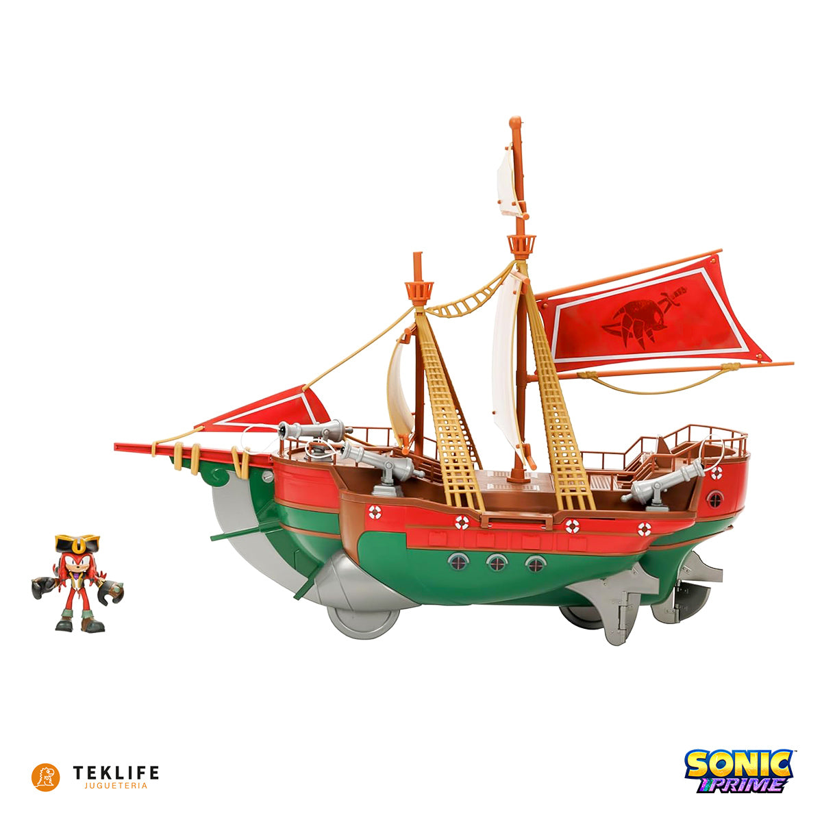 Sonic Prime Figura De Acción Barco De La Travesía De Angel
