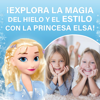 Cabeza de Muñeca Para Peinar Princesa Disney Elsa Ruz