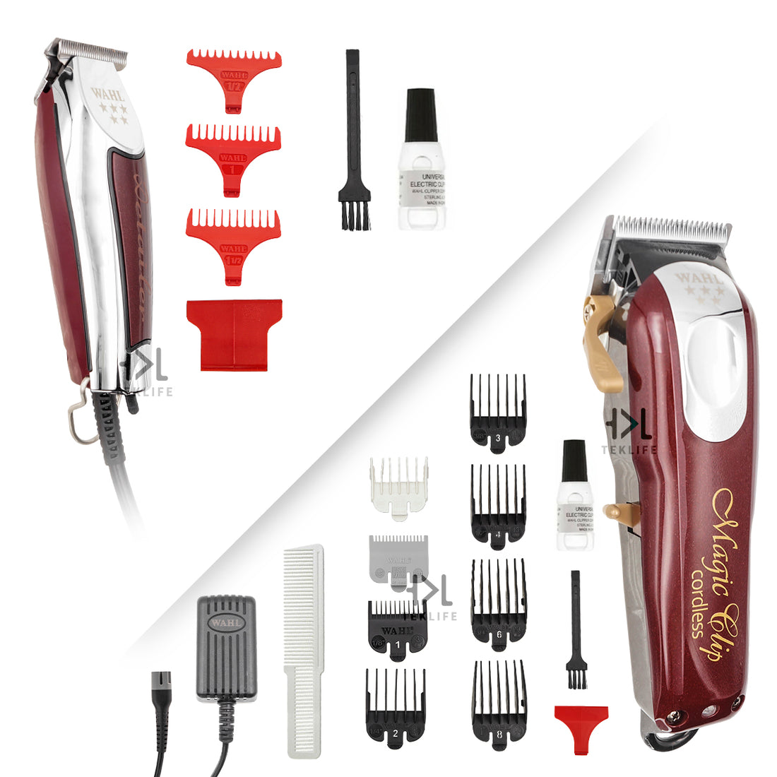 Combo Wahl Profesional Clipper Inalámbrica Magic Clip y Trimmer Detailer