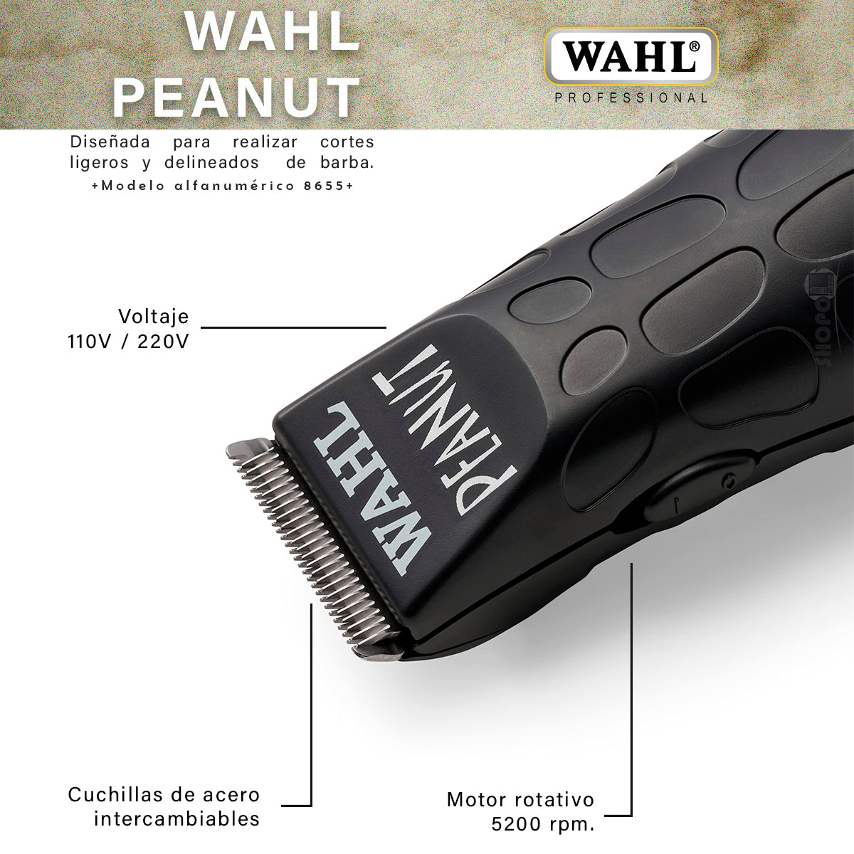 Trimmer Profesional Wahl Peanut
