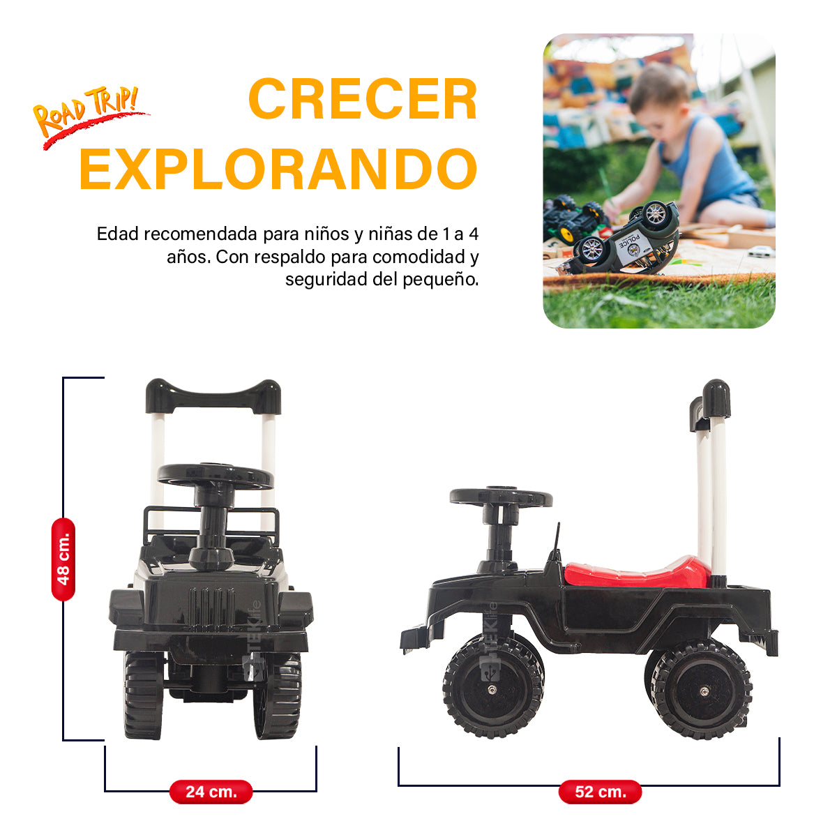 Carrito Montable Jeep con Sonido Rocky Runner Mytoy